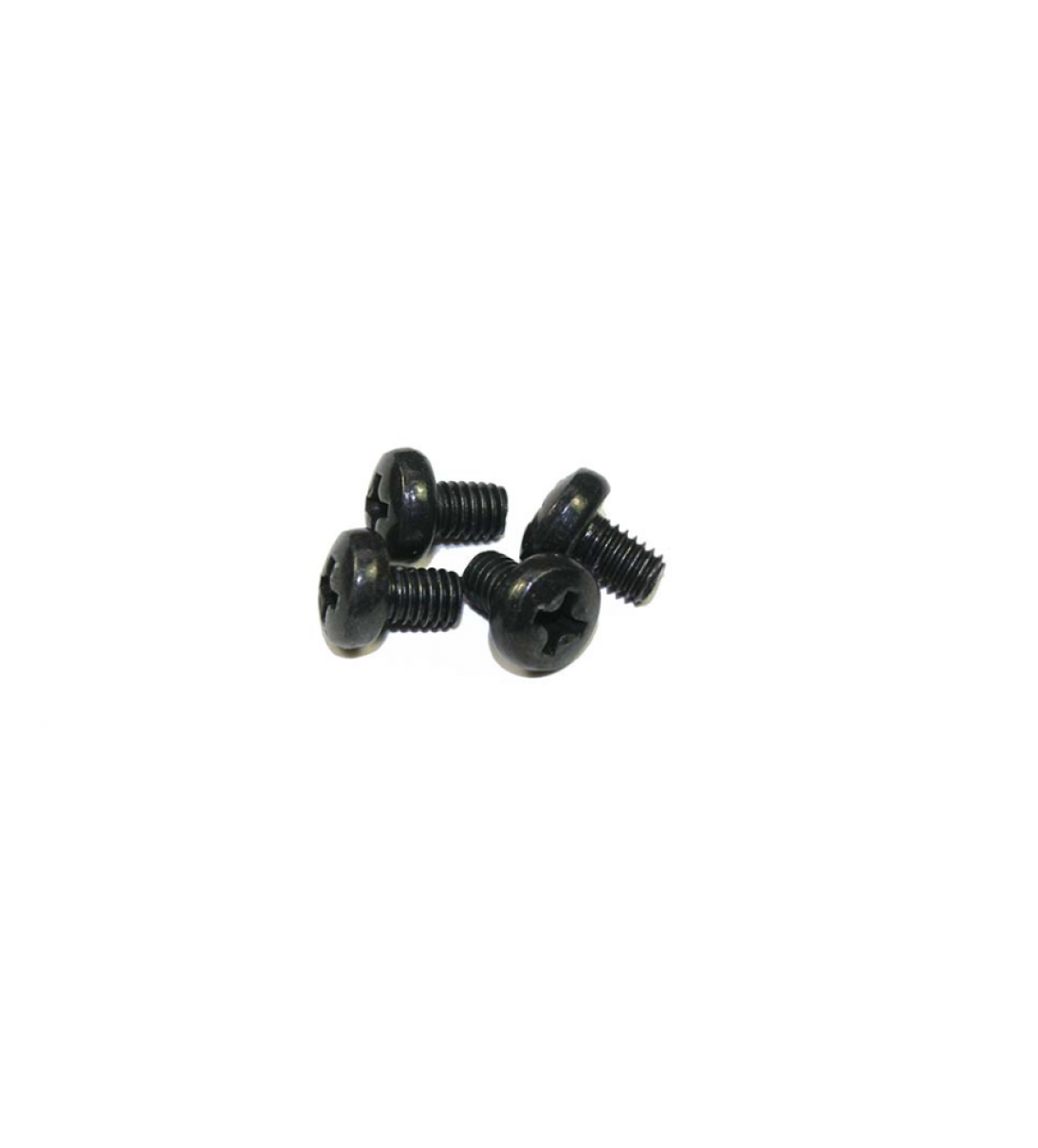 Viti nere, 6 mm, set da 4