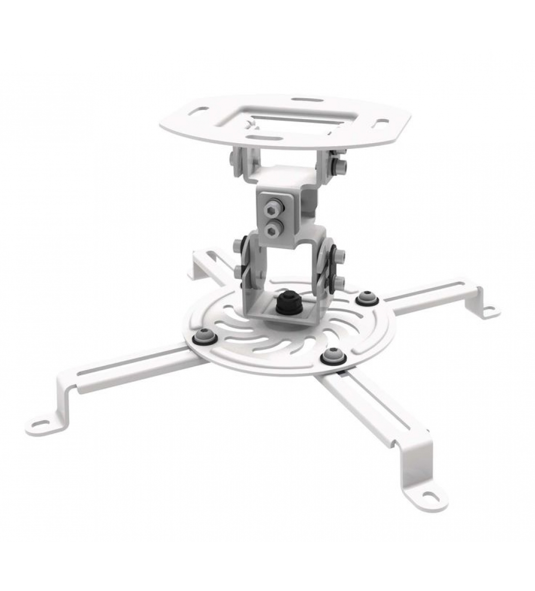 Supporto a soffitto per videoproiettore "Prime", universale, fisso da 15cm (bianco)