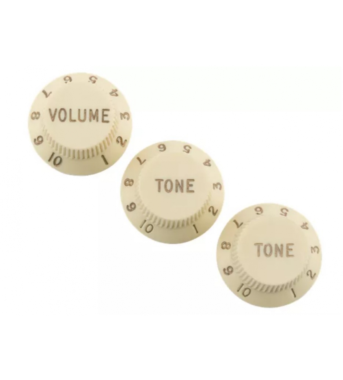 Road Worn Strat Knobs Aged White