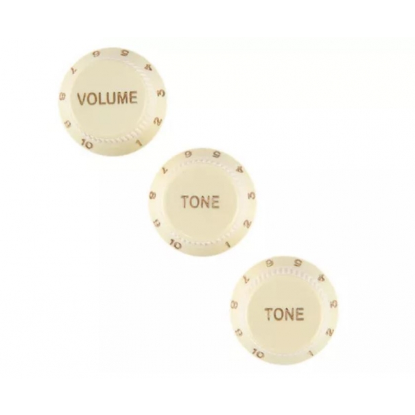 Stratocaster Soft Touch Knobs Aged White