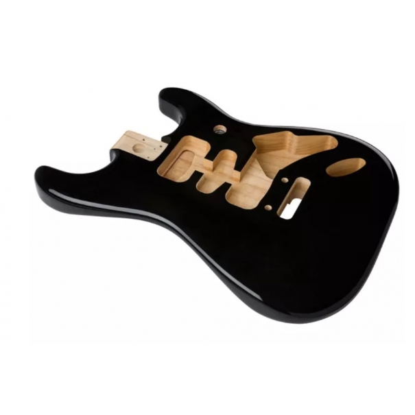 Deluxe Strat Alder Body Black