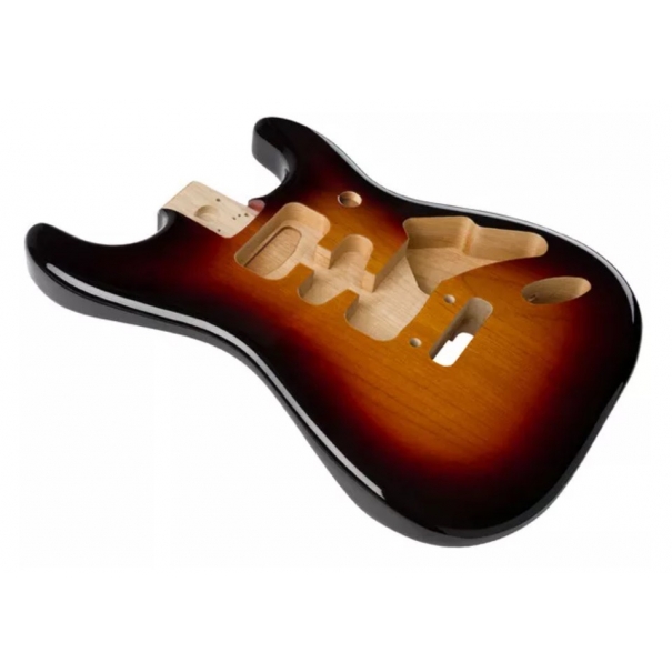 Deluxe Strat Alder Body 3-Color Sunburst