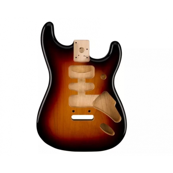 Deluxe Strat Alder Body 3-Color Sunburst