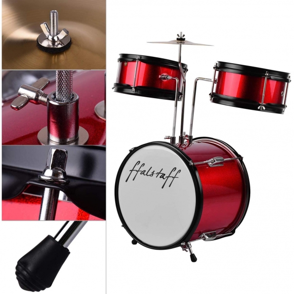 Batteria Baby 3 Pezzi Completa (Rossa)