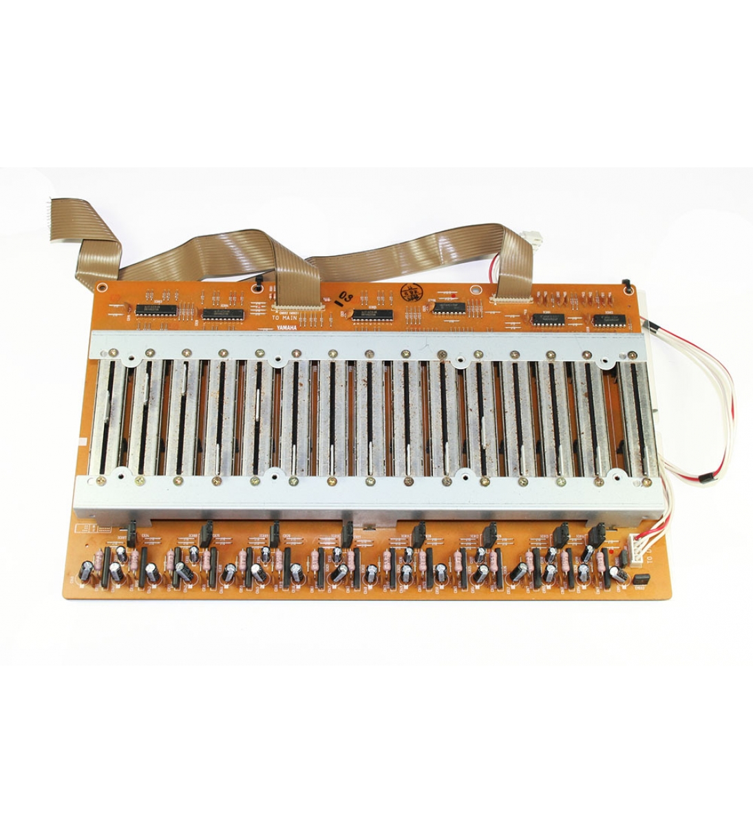 Encoder rotativo con albero a DScheda fader (XT994) con 15 cursori motorizzati per mixer digitale Yamaha 01v