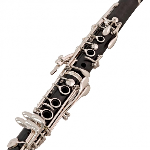Clarinetto Sib 17 Chiavi Nichelate con Doppio Barilotto (Custodia Soft-Line)