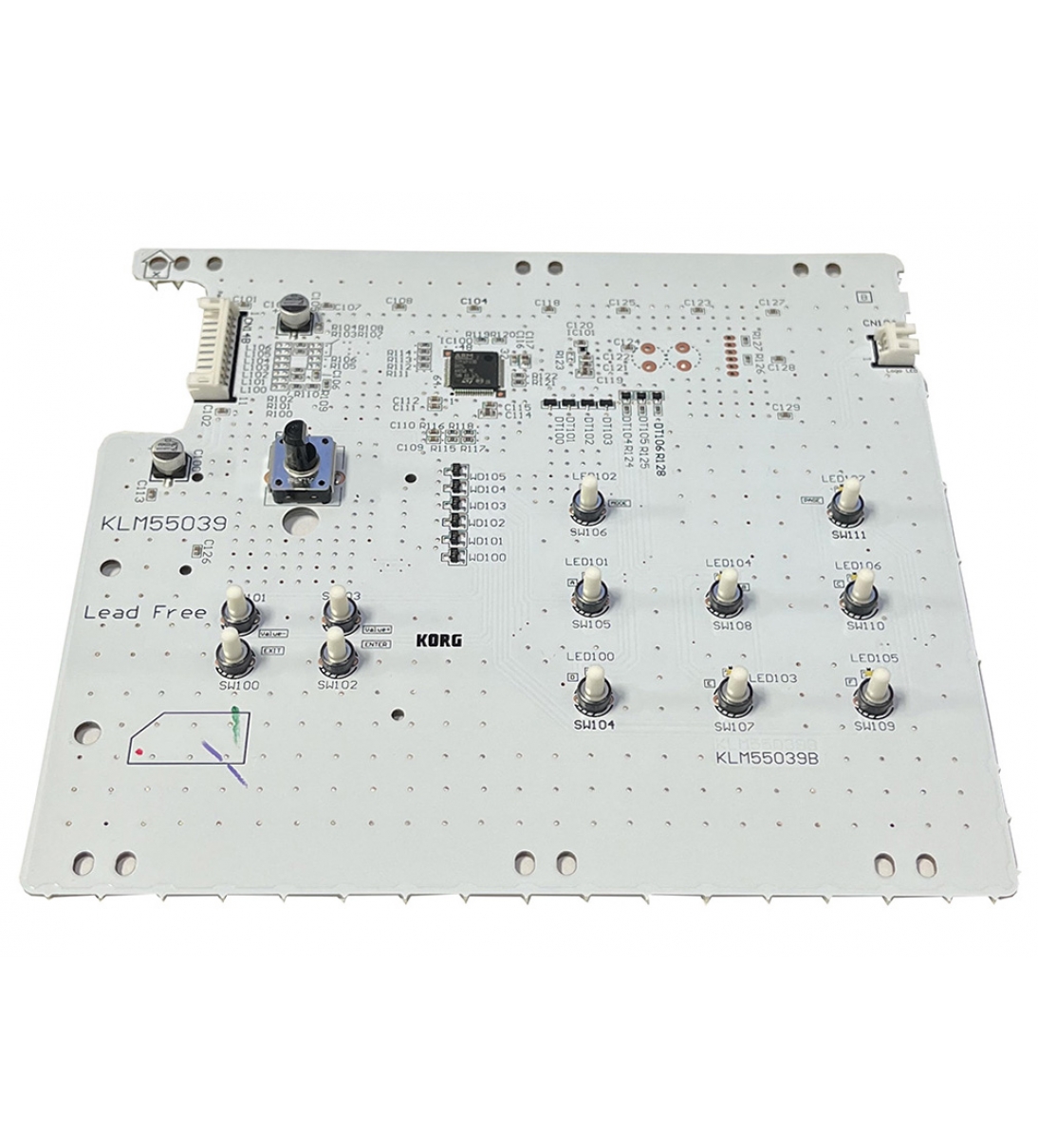 Scheda pannello destro (KLM55039) con encoder dati, per tastiera Korg Nautilus