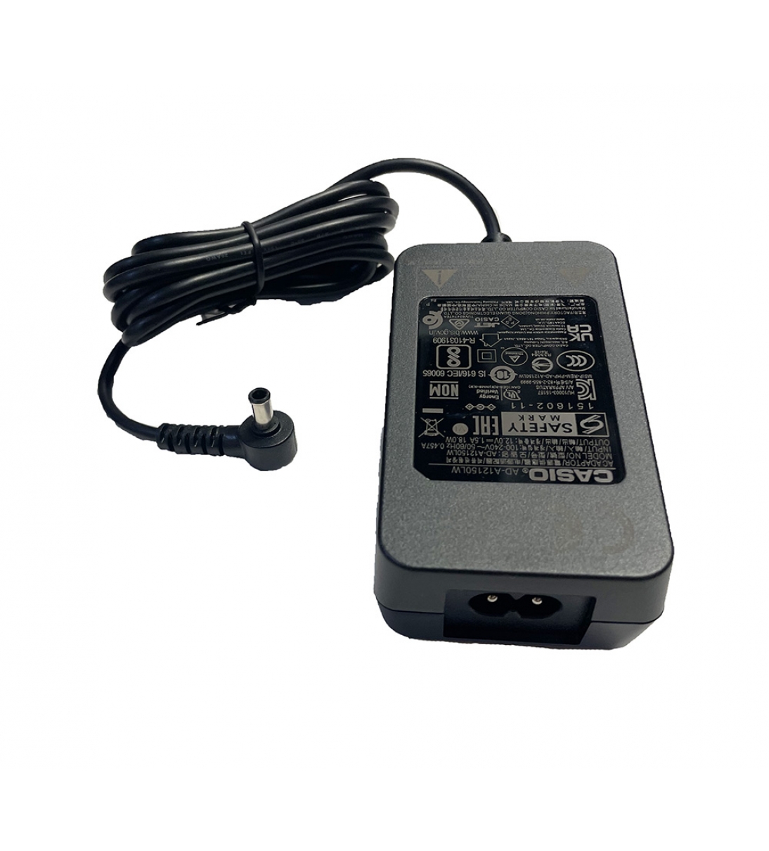 Adattatore di alimentazione, 12 V CC, 1,5 A. Casio 10631985