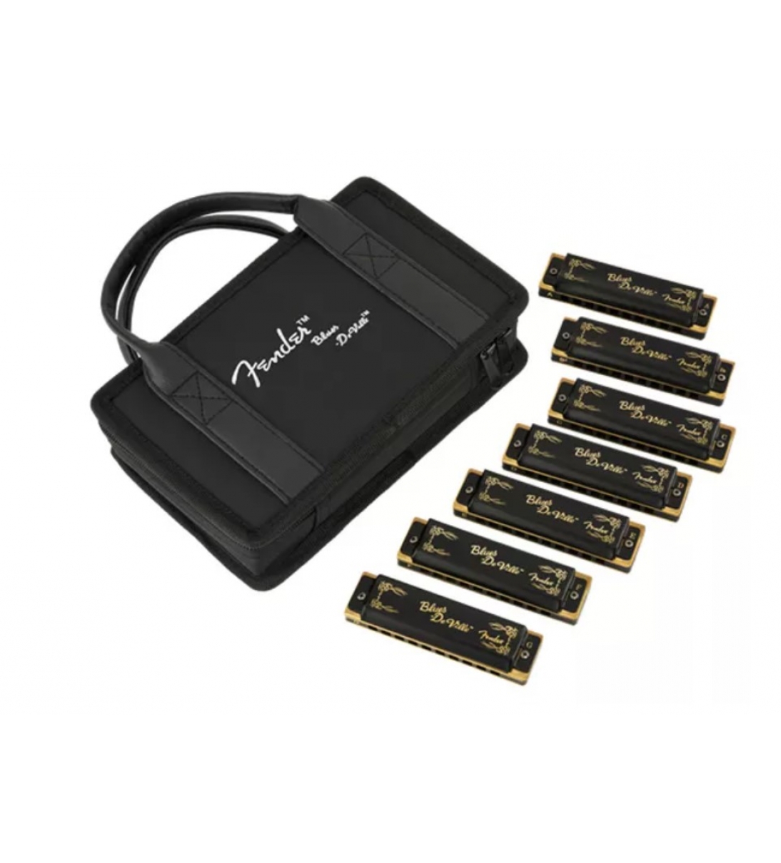 Blues Deville Harmonica with Case (pack of 7)