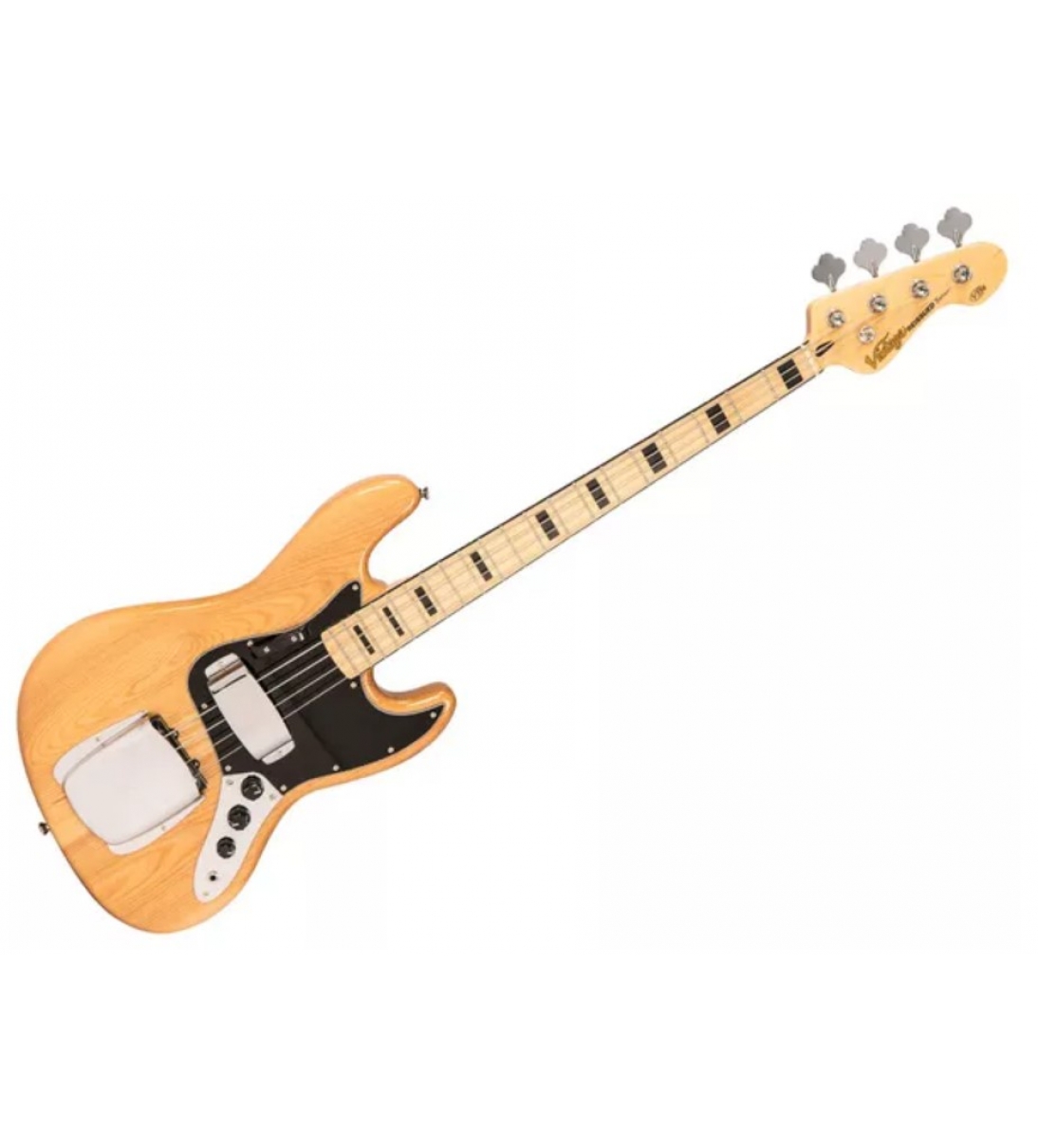 VINTAGE VJ74M Reiussed Bass Natural Ash