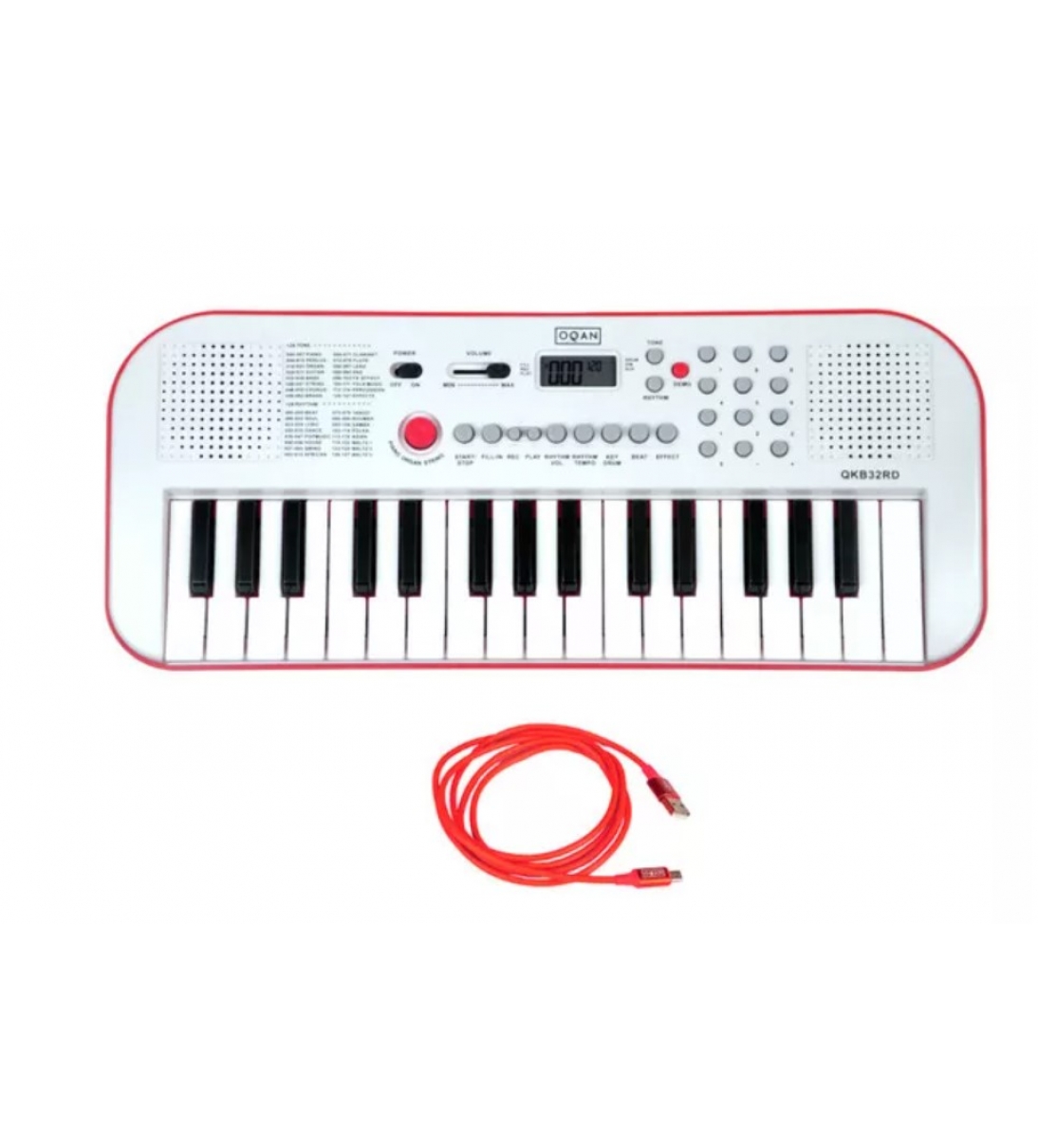 OQAN QKB32RD Red + USB Cable TASTIERA 32 TASTI MINI ROSSA + CAVO USB