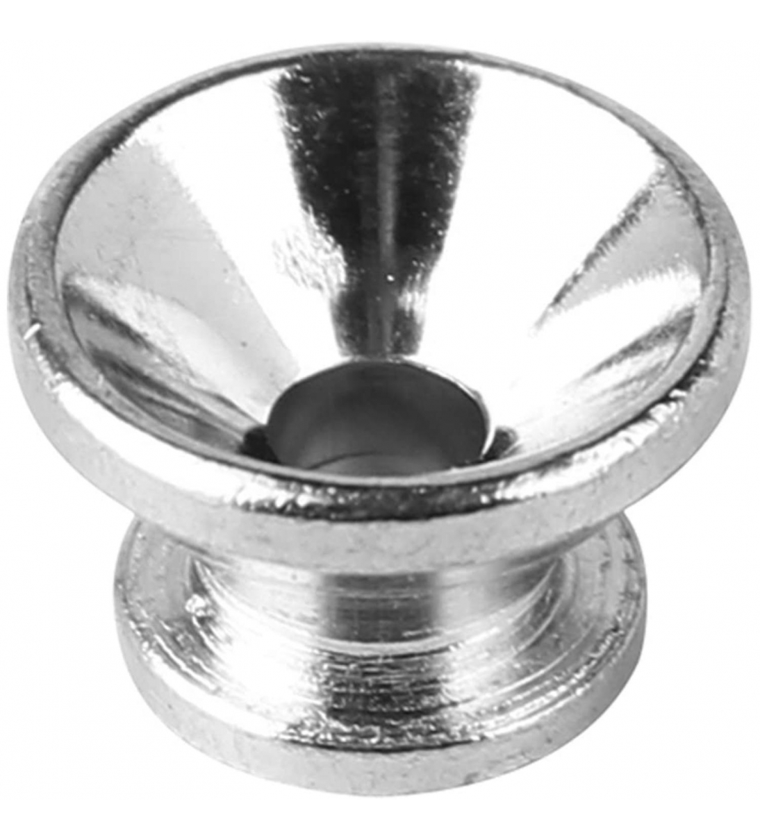 Bottone in Metallo con Vite per Tracolla Chitarra Argento