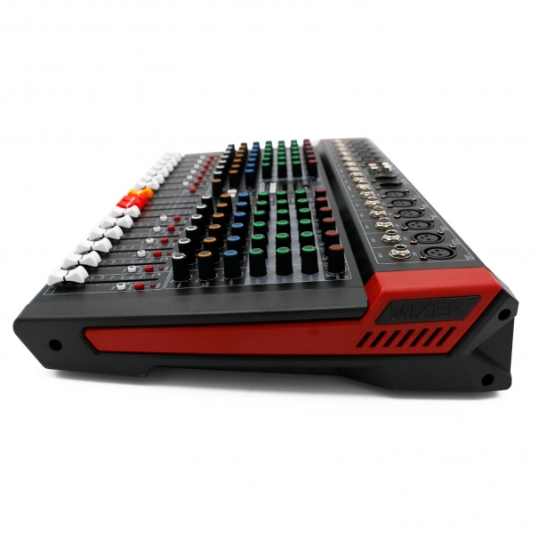 EVOMIX-12-USB Mixer/Scheda Audio 12 canali, multieffetto DSP, interfaccia USB, lettore Mp3, Bluetooth
