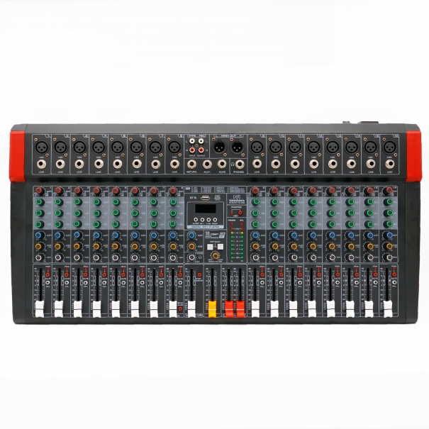 EVOMIX-16-USB Mixer/Scheda Audio 16 canali, multieffetto DSP, interfaccia USB, lettore Mp3, Bluetooth