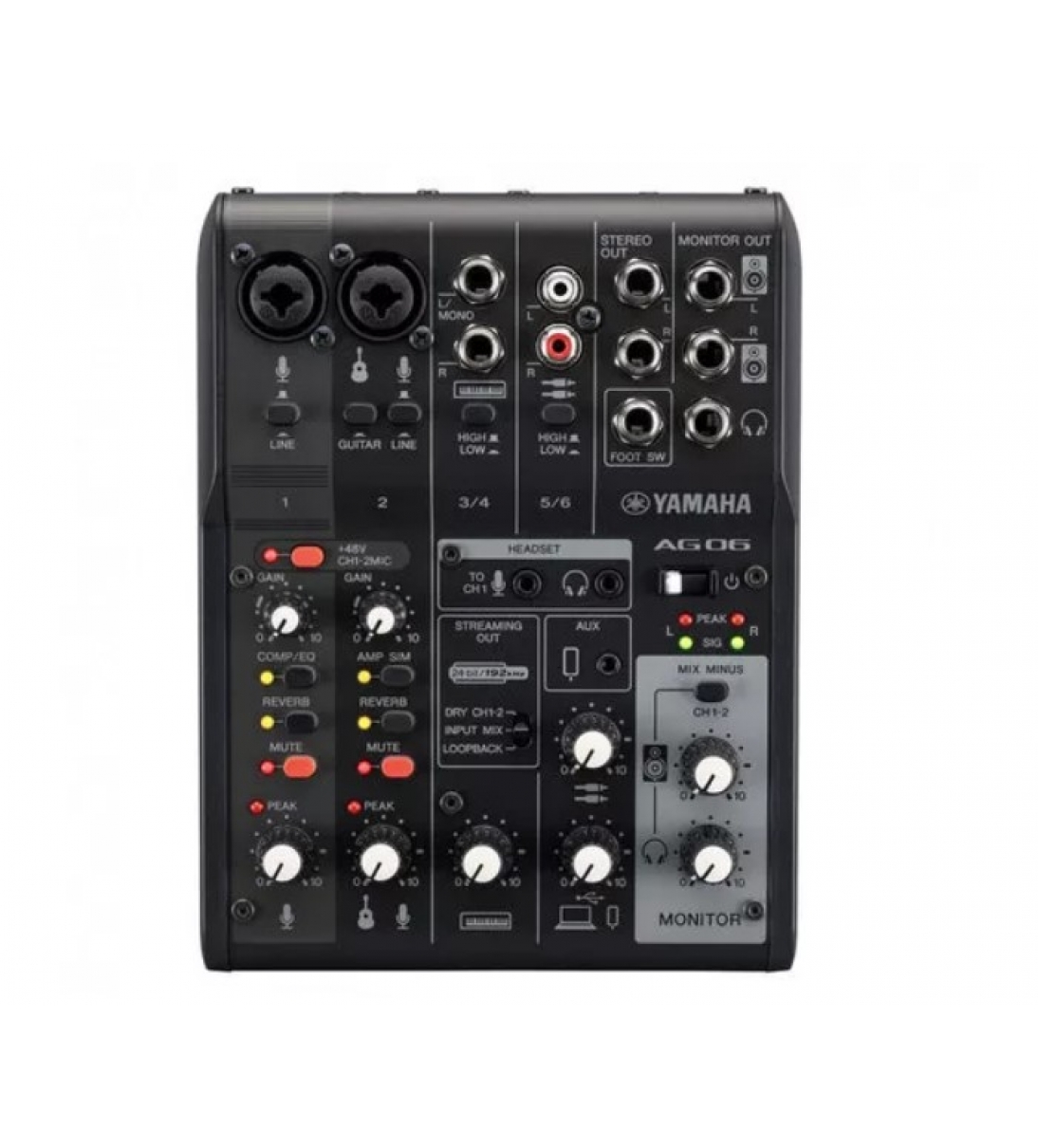 YAMAHA AG06 MKII Black