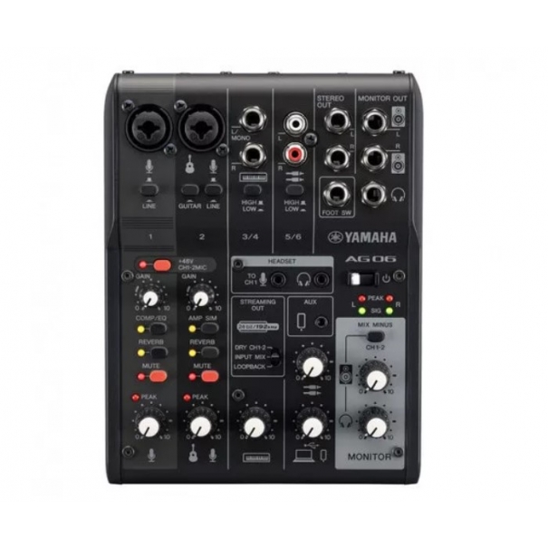 YAMAHA AG06 MKII Black