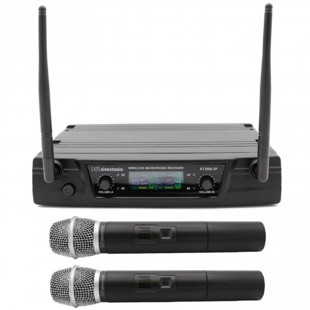 Radiomicrofono UHF Doppio Palmare 825.7 MHz - 831.2 MHz, 825.700MHz,  825.7 MHz