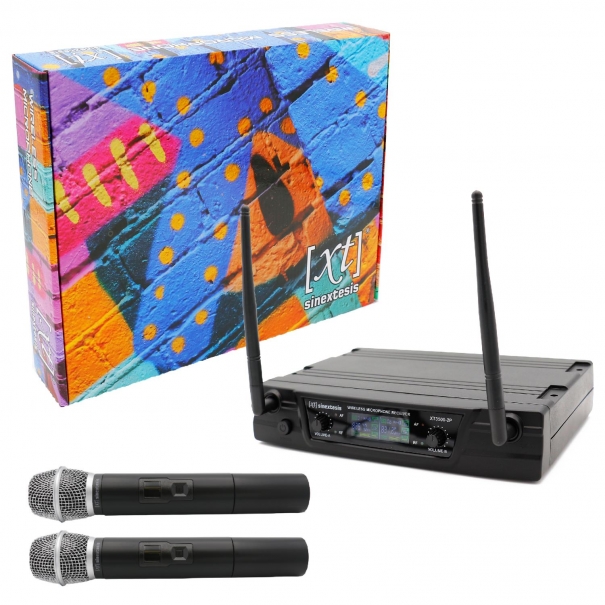 Radiomicrofono UHF Doppio Palmare 825.7 MHz - 831.2 MHz, 825.700MHz,  825.7 MHz