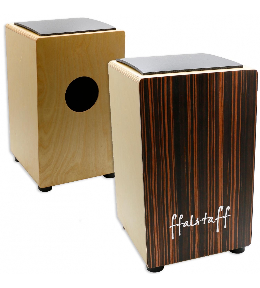 Cajon in Legno Scuro con Cuscino (30 x 29 x 50 cm)