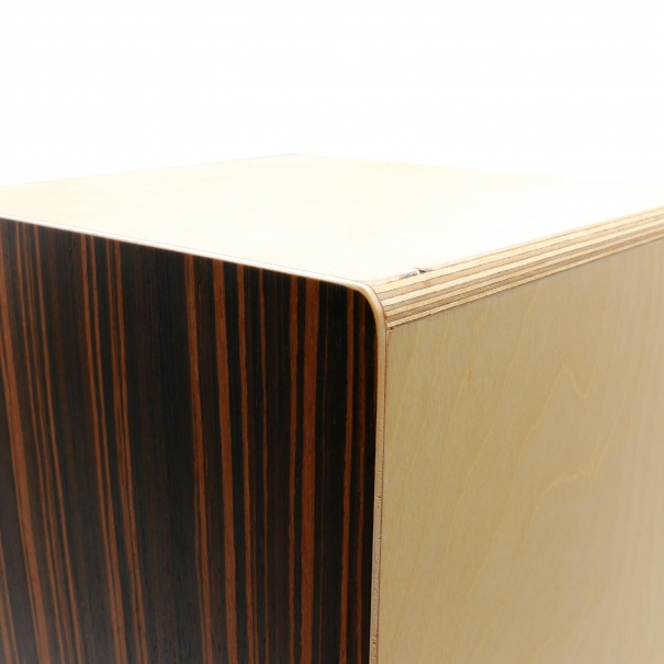 Cajon in Legno Scuro con Cuscino (30 x 29 x 50 cm)