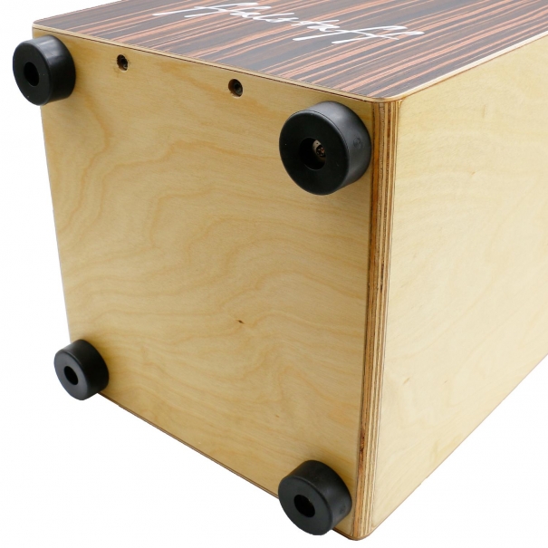 Cajon in Legno Scuro con Cuscino (30 x 29 x 50 cm)