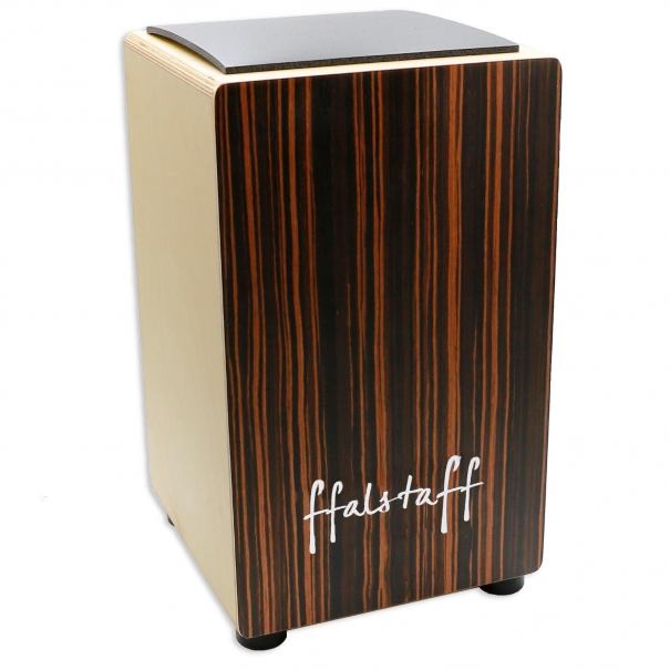 Cajon in Legno Scuro con Cuscino (30 x 29 x 50 cm)