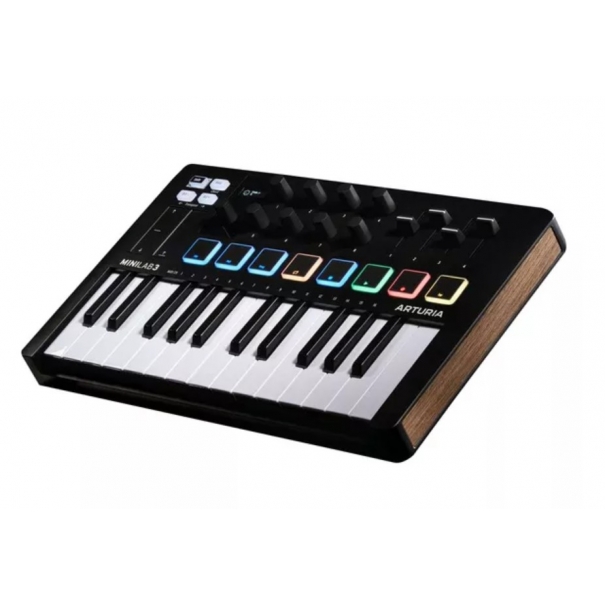 MiniLab 3 Black TASTIERA CONTROLLER USB 25 TASTI MINI, 8 PAD RGB, 8 ENCODER ROTATIVI