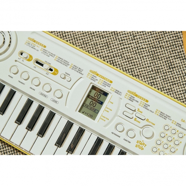 SA80 Tastiera Elettronica 44 Tasti (Bianca fondo verde)