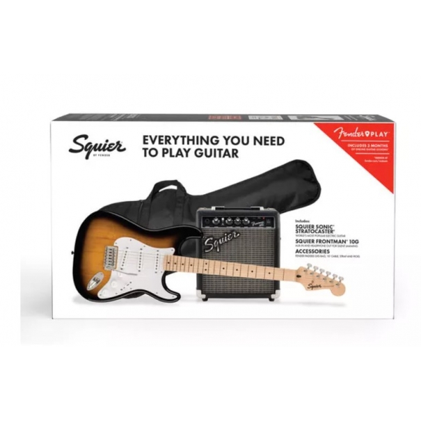 FENDER Squier Sonic Stratocaster Pack MN 2-Color Sunburst