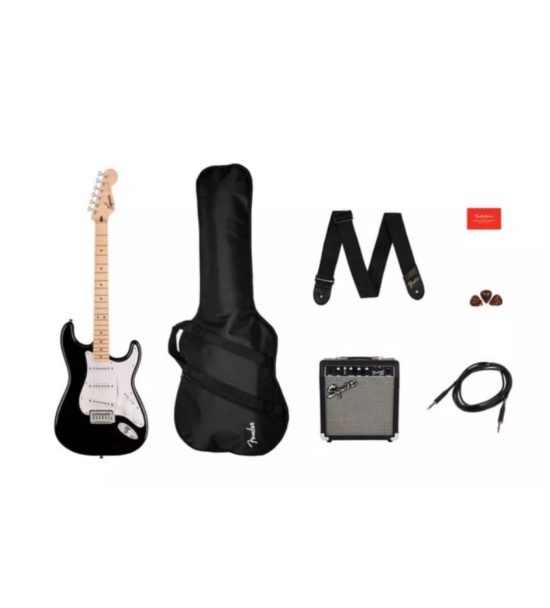 FENDER Squier Sonic Stratocaster Pack MN Black