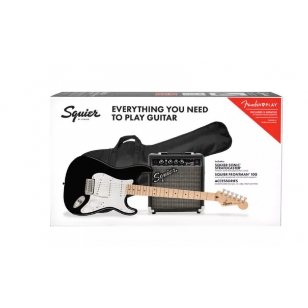 FENDER Squier Sonic Stratocaster Pack MN Black