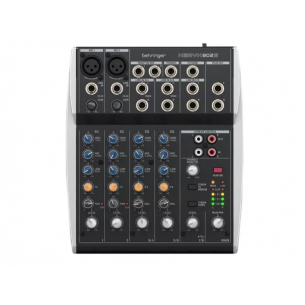 Xenyx 802S MIXER ANALOGICO 8-INPUT CON INTERFACCIA STREAMING USB