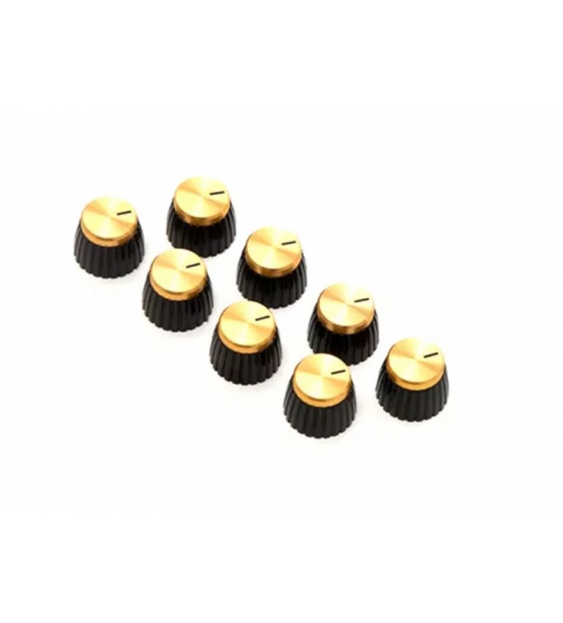 PACK-00035 Set 8 Manopole D-Shaft Round Dorate [177446]