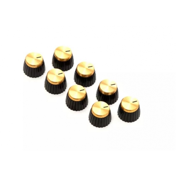 PACK-00035 Set 8 Manopole D-Shaft Round Dorate [177446]