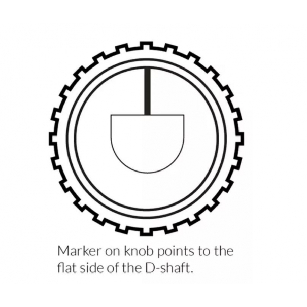 PACK-00036 Set 8 Manopole D-Shaft Flat