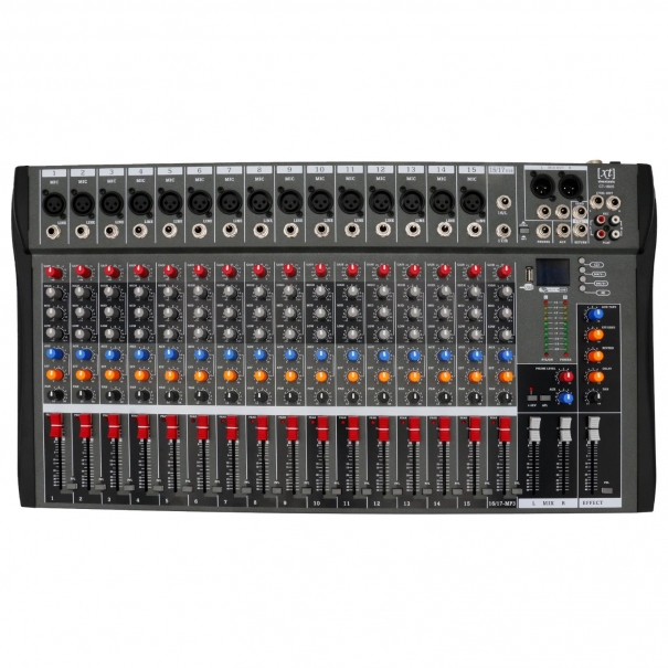 CT-160S Mixer/Scheda Audio 16 canali (reali) MP3 USB Bluetooth con Effetto Echo