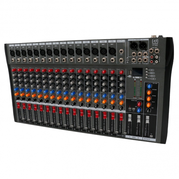 CT-160S Mixer/Scheda Audio 16 canali (reali) MP3 USB Bluetooth con Effetto Echo