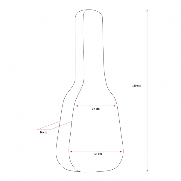 GB35F Borsa per Chitarra