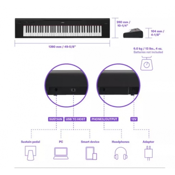 YAMAHA NP-35 Piaggero Black