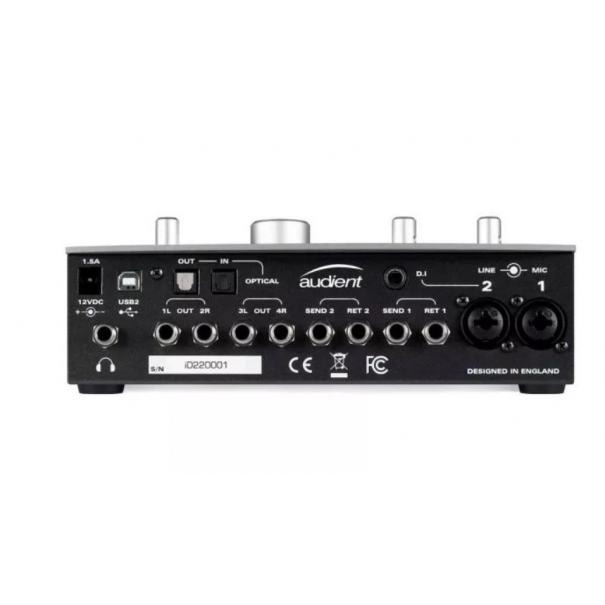 AUDIENT iD22 iD22 trasformerà la vostra DAW in un sistema di recording di prima classe connettendo direttamente i vostri microfoni, computer e monitor