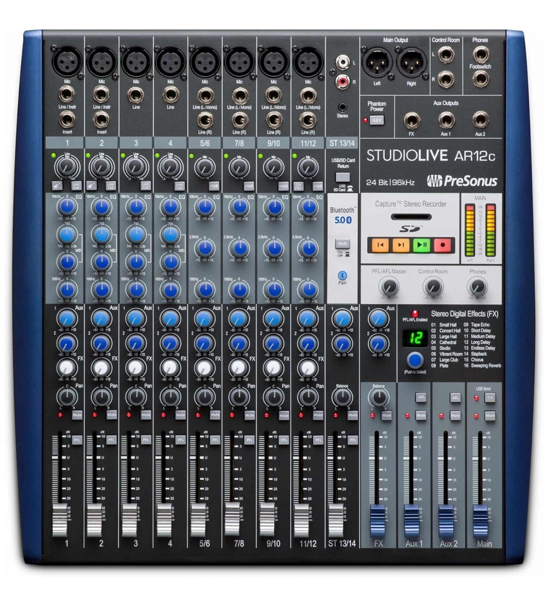 StudioLive AR12c Mixer/Interfaccia Audio Analogico - Digitale 12 Canali