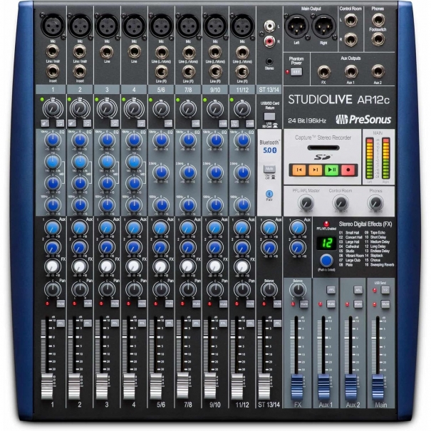 StudioLive AR12c Mixer/Interfaccia Audio Analogico - Digitale 12 Canali