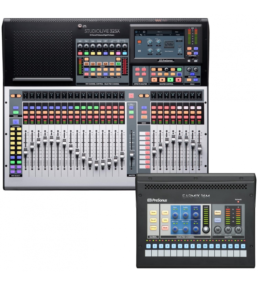 StudioLive 32SX Mixer Digitale / Interfaccia USB 32 Canali + Mixer per Personal Monitor 16 Canali