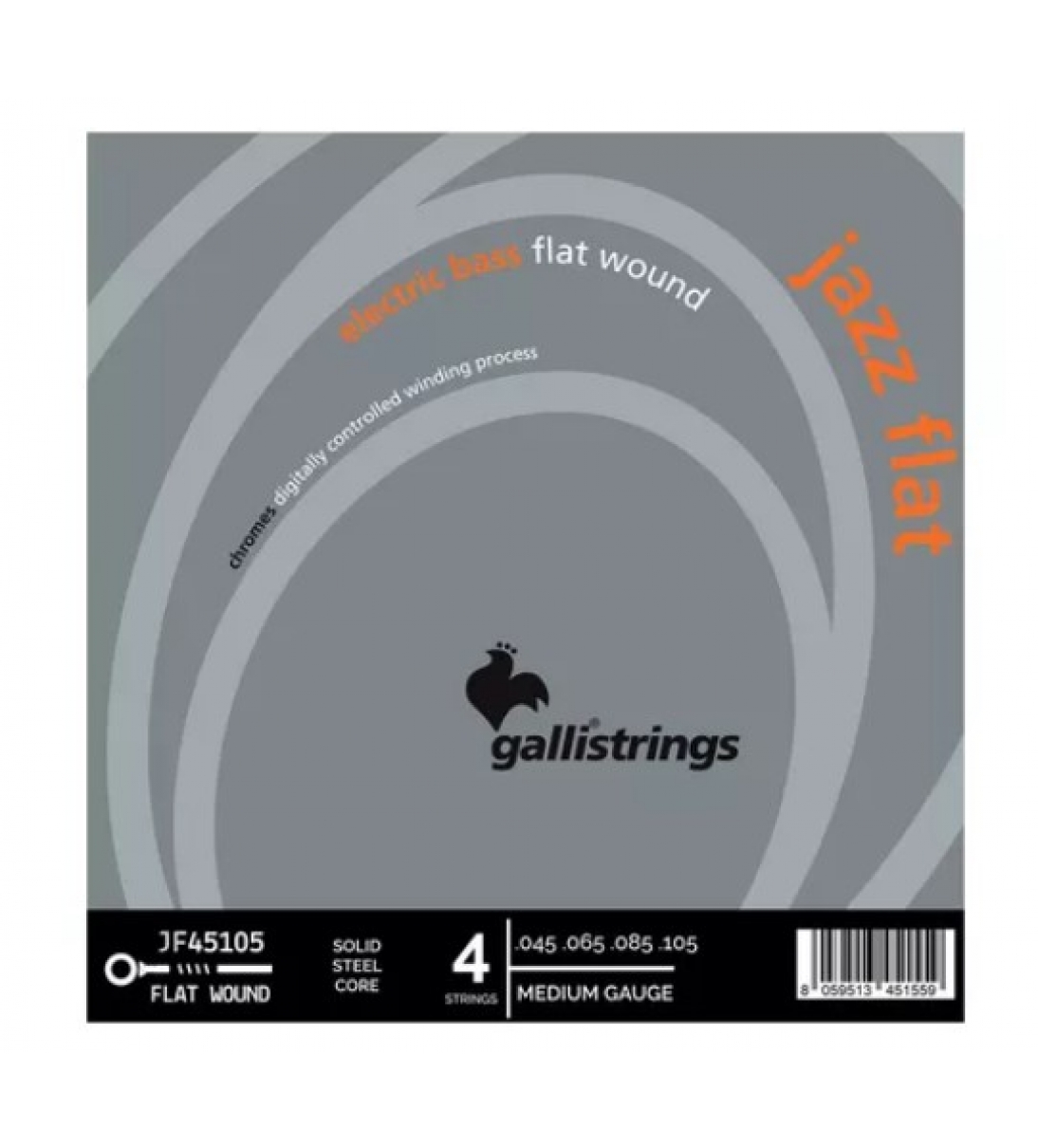 GALLI STRINGS JF4505 Jazz Flat Tape Wound Medium 45-105