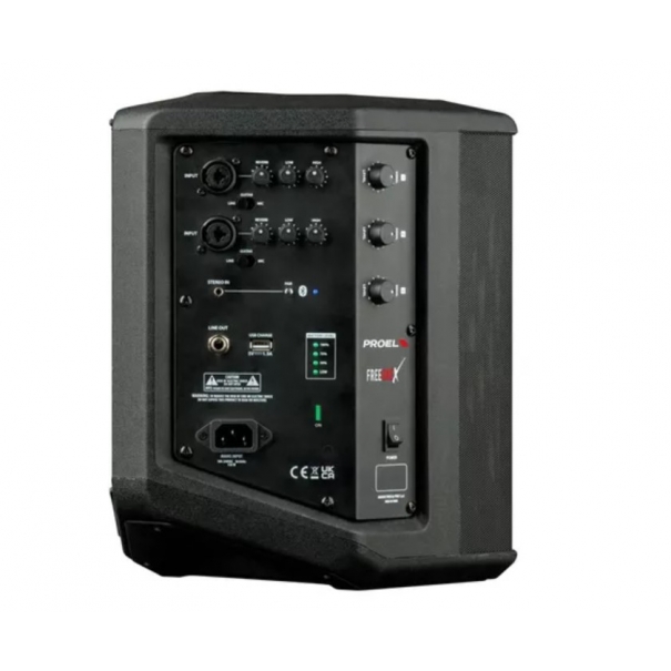 FreeOneX SISTEMA AMPLIFICATO PORTATILE A BATTERIA BLUETOOTH CON MIXER 200W