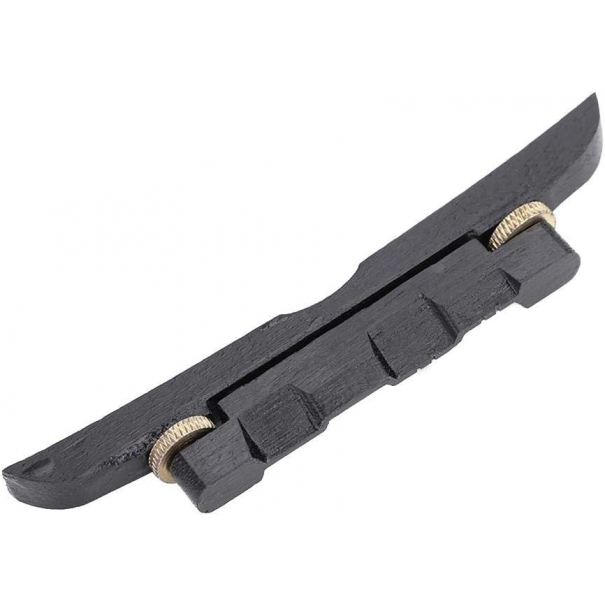 Ponte per Mandolino, Ponte in Ebano Regolabile Strumento per Mandolino Parti di Riparazione Fai da te