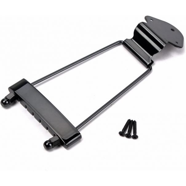 Ponticello a 6 corde, per chitarra Jazz Archtop, colore: Nero