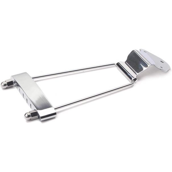 Ponte trapezio per chitarra a 6 corde per chitarra Jazz Archtop, ricambio – cromato