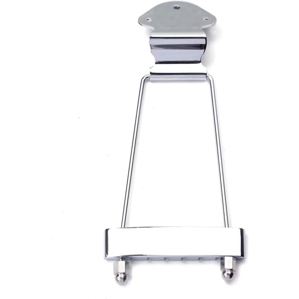 Ponte trapezio per chitarra a 6 corde per chitarra Jazz Archtop, ricambio – cromato