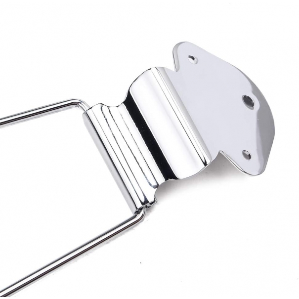 Ponte trapezio per chitarra a 6 corde per chitarra Jazz Archtop, ricambio – cromato